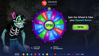 Celsius Casino free spins bonus code